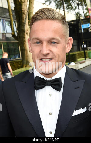 Jens toornstra durante il 2017 football di gala in studio 21 a hilversum, Paesi Bassi. (Per solo uso editoriale) dotata di: Jens toornstra dove: hilversum, Paesi bassi quando: 21 ago 2017 credit: olandese press photo/wenn.com Foto Stock