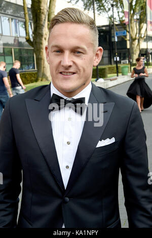 Jens toornstra durante il 2017 football di gala in studio 21 a hilversum, Paesi Bassi. (Per solo uso editoriale) dotata di: Jens toornstra dove: hilversum, Paesi bassi quando: 21 ago 2017 credit: olandese press photo/wenn.com Foto Stock