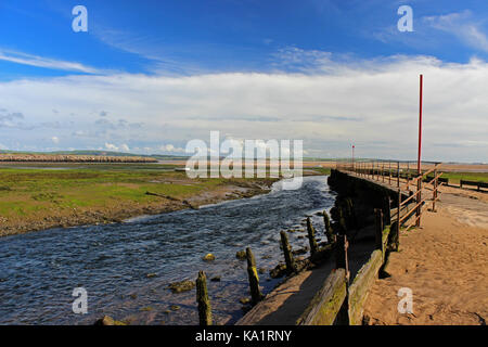 Spiaggia ravenglass Lake District Foto Stock