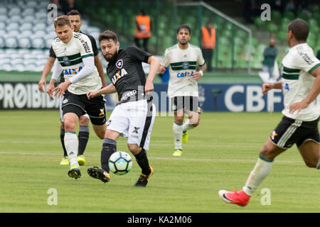 Curitiba, Brasile. 24Sep, 2017. João Paulo durante x coritiba botafogo rj, match valido per il venticinquesimo turno del campionato brasiliano 2017, tenutosi a estádio grandi antonio couto pereira a Curitiba, pr. Credito: reinaldo reginato/fotoarena/alamy live news Foto Stock