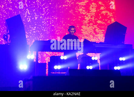 Las Vegas, Stati Uniti d'America. 23 Sep, 2017 - Kaskade esibirsi sul palco della Vita è Bella festival, Day 2, Downtown Las Vegas, Nevada - Photo credit: Ken Howard/Alamy Live News Foto Stock