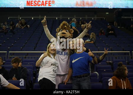 Londra, Inghilterra, Regno Unito. Il 24 settembre 2017. otto squadre sfide ogni altro per betway british basketball tutte le stelle del campionato al o2 credito: vedere li/alamy live news Foto Stock