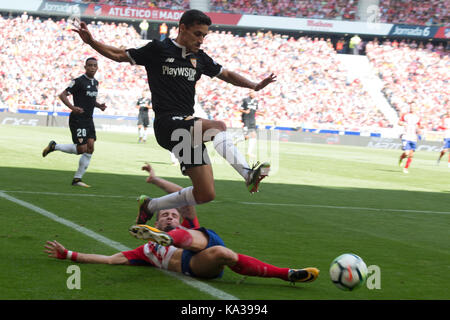 Madrid, Spagna. 23 Sep, 2017. affrontare. Credito: Jorge Gonzalez/Pacific press/alamy live news Foto Stock