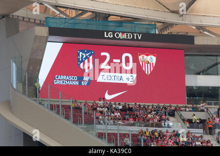 Madrid, Spagna. 23 Sep, 2017. Il quadro di valutazione di credito: Jorge Gonzalez/Pacific press/alamy live news Foto Stock