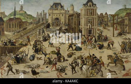 Il San Bartolomeo del massacro di giorno (1572) è stato il culmine del francese guerre di religione, che sono stati portati a termine con l'Editto di Nantes (1598).