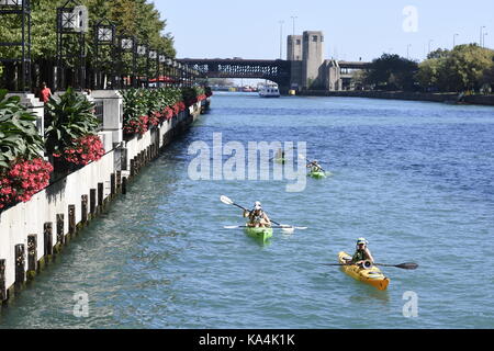 Wgn edificio in Chicago Foto Stock