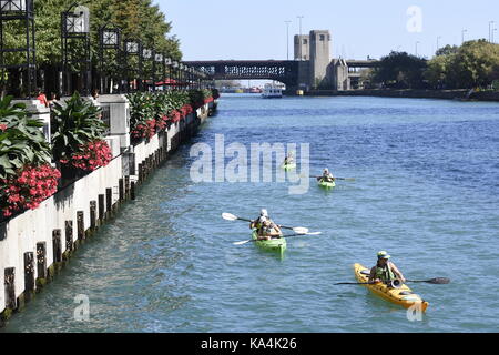 Wgn edificio in Chicago Foto Stock