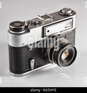 Retrò fotocamera fotocamera vintage. Foto Stock