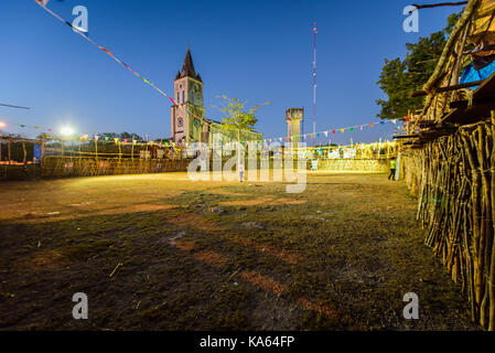 Arena nella piazza principale di Xcunyá, Yucatan (Messico) Foto Stock