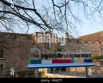 Il Museo del Somerset, Taunton Castle, Taunton, Somerset, Inghilterra, Regno Unito. Foto Stock