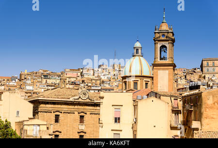 Caltagirone in provincia di Catania, Sicilia, Italia Foto Stock