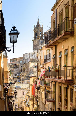 Caltagirone in provincia di Catania, Sicilia, Italia Foto Stock