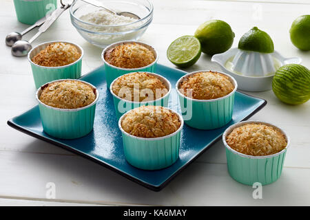 Tropical lime e cocco i cookie Foto Stock