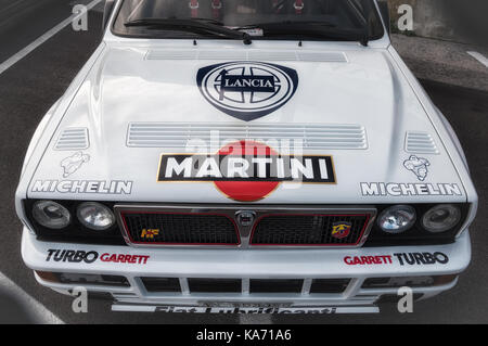 Lancia Delta martini racing replica a Pesaro Italia Foto Stock