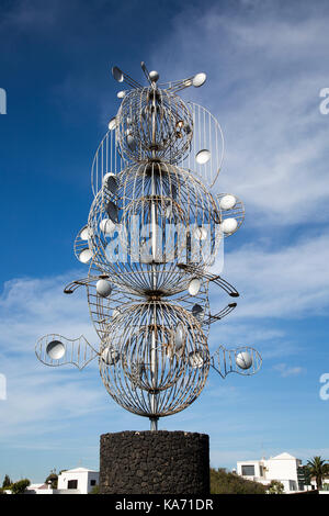 César Manrique vento scultura mobile a Tahiche, Lanzarote, Isole Canarie, Spagna Foto Stock