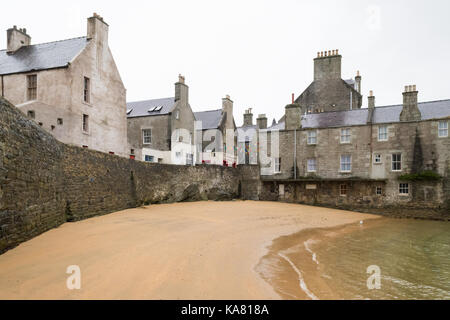 Lerwick strade e bain's Beach - Isole Shetland, Scotland, Regno Unito Foto Stock