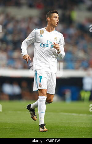 Cristiano ronaldo (reale), 20 settembre 2017 - CALCIO : spagnolo "la liga santander' match tra il real madrid cf 0-1 Real Betis al Santiago Bernabeu Stadium in madrid, Spagna. (Foto di mutsu kawamori/aflo) [3604] Foto Stock