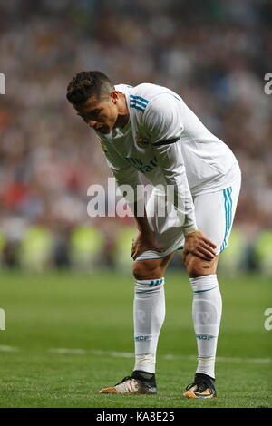 Cristiano ronaldo (reale), 20 settembre 2017 - CALCIO : spagnolo "la liga santander' match tra il real madrid cf 0-1 Real Betis al Santiago Bernabeu Stadium in madrid, Spagna. (Foto di mutsu kawamori/aflo) [3604] Foto Stock