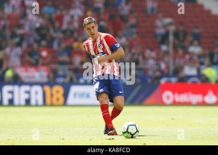 Madrid, Spagna. 23 Sep, 2017. gabi (atletico) calcio/calcetto : spagnolo "la liga santander' match tra Atletico de Madrid 2-0 sevilla fc a Wanda metropolitano stadium in madrid, spagna . credito: mutsu kawamori/aflo/alamy live news Foto Stock