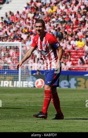 Madrid, Spagna. 23 Sep, 2017. gabi (atletico) calcio/calcetto : spagnolo "la liga santander' match tra Atletico de Madrid 2-0 sevilla fc a Wanda metropolitano stadium in madrid, spagna . credito: mutsu kawamori/aflo/alamy live news Foto Stock