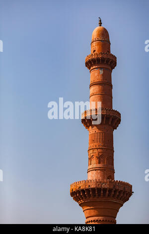 Chand minar daulatabad: Seconda torre più alto minarrete in India nei pressi di Aurangabad Foto Stock