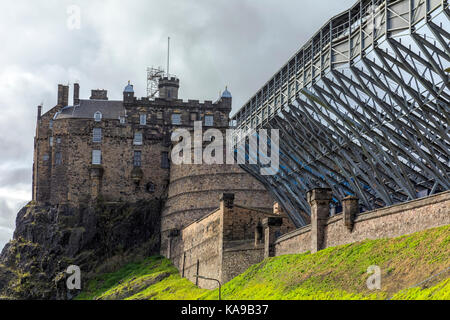 Il Castello di Edimburgo, Lothian, Scozia, Regno Unito Foto Stock