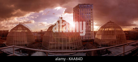 Chelsea Design Centre di Londra al tramonto Foto Stock