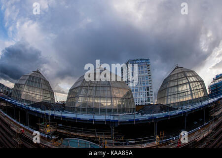 Chelsea Design Centre di Londra al tramonto Foto Stock