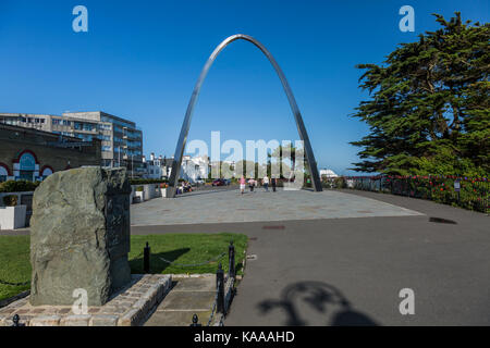 Arco del memoriale in Folkestone,Kent. Foto Stock