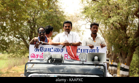 Suyachi mla piracharam candidato di nannilam, Tamilnadu, India. Foto Stock