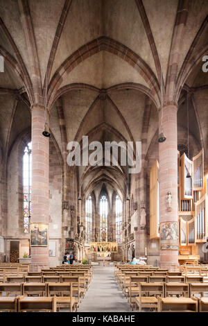 La Frauenkirche (Chiesa di Nostra Signora) Chiesa di Norimberga, Germania. Foto Stock