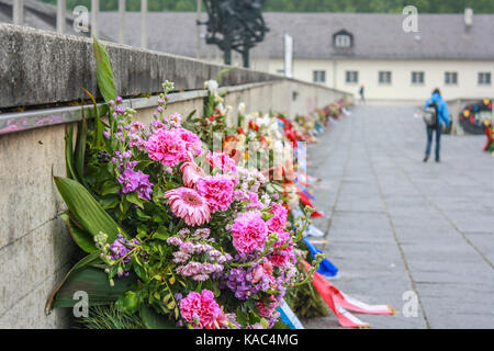 Campo di concentramento di Dachau Foto Stock