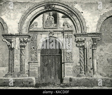 Siracusa Chiesa di San Giovanni alle Catacombe (xilografia di Barberis 1892) Foto Stock