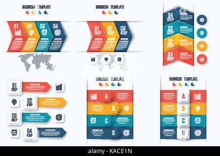 Impostare con infographics Illustrazione Vettoriale
