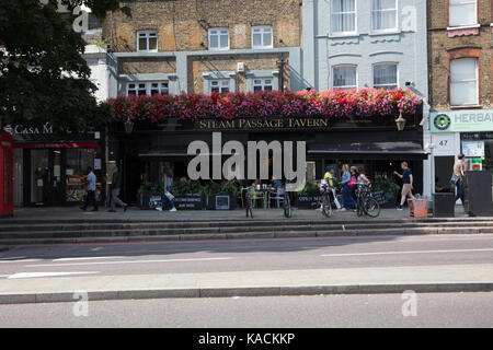 Il passaggio del vapore taverna, Upper Street Islington Londra Foto Stock