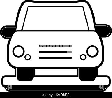 Auto frontview icon image Illustrazione Vettoriale