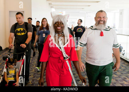 Cosplayers a Awesome Con 2017 - Washington DC, Stati Uniti d'America Foto Stock