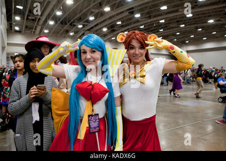 Cosplayers a Awesome Con 2017 - Washington DC, Stati Uniti d'America Foto Stock