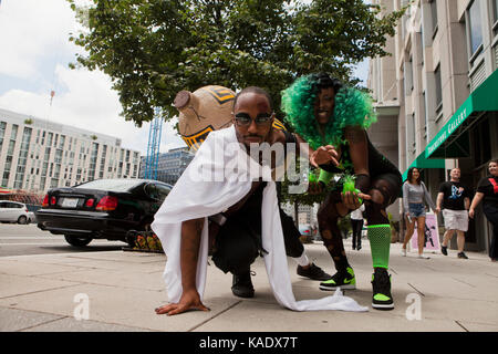 Cosplayers a Awesome Con 2017 - Washington DC, Stati Uniti d'America Foto Stock