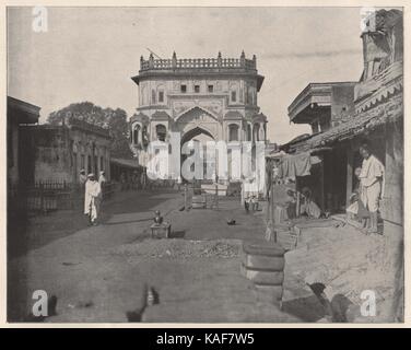 Cancello a Lucknow, India Foto Stock