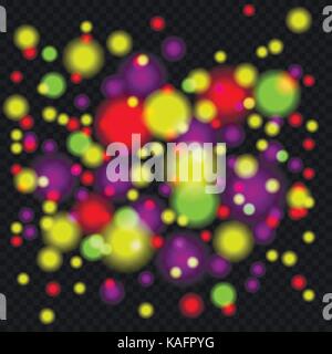 Bokeh effetto luce Illustrazione Vettoriale