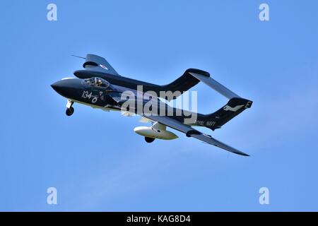 Seavixen battenti a duxford royal navy fighter Foto Stock