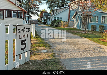 Cottage a Ginevra-su-il-lago, un tradizionale soggiorno estivo sulle rive del lago Erie nel nordest Ohio. Foto Stock