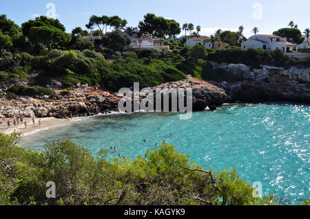 Cala anguila su maiorca isole baleari in Spagna Foto Stock