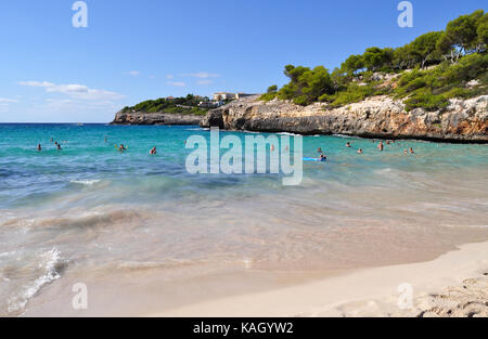 Cala anguila su maiorca isole baleari in Spagna Foto Stock