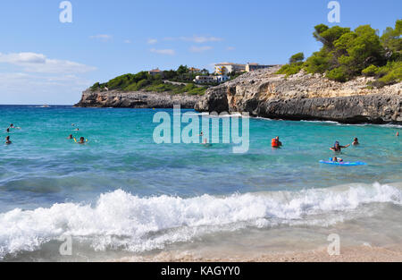 Cala anguila su maiorca isole baleari in Spagna Foto Stock