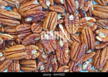 Grande mazzo di noci pecan sgusciate Noci Foto Stock