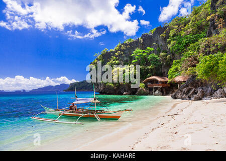 Bella el nido,PALAWAN FILIPPINE,,vista panoramica. Foto Stock