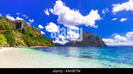 Bella el nido,PALAWAN FILIPPINE,,vista panoramica. Foto Stock