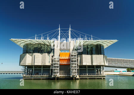 Lisbona, Portogallo - 10 agosto 2017: l'Oceanarium di Lisbona è situato nel Parque das Nacoes, che è stata la fiera per il 1998 expositio Foto Stock